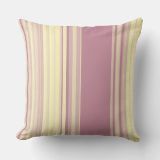Almofada Travesseiro decorativo de tiras de ameixa clara e