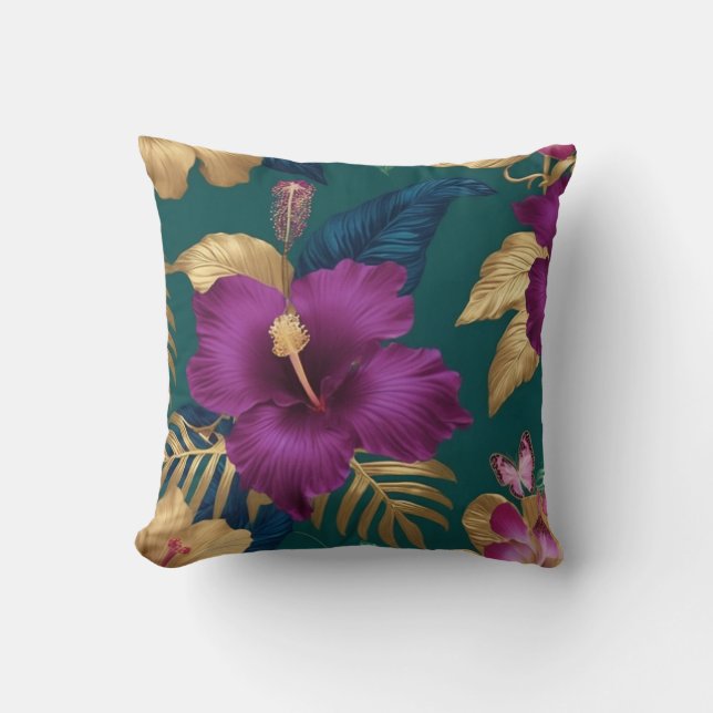 Almofada Travesseiro decorativo de Tropics Exótico (Frente)