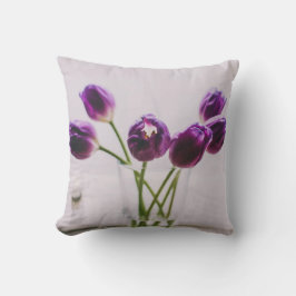 Almofada Travesseiro decorativo de Tulipa Roxo