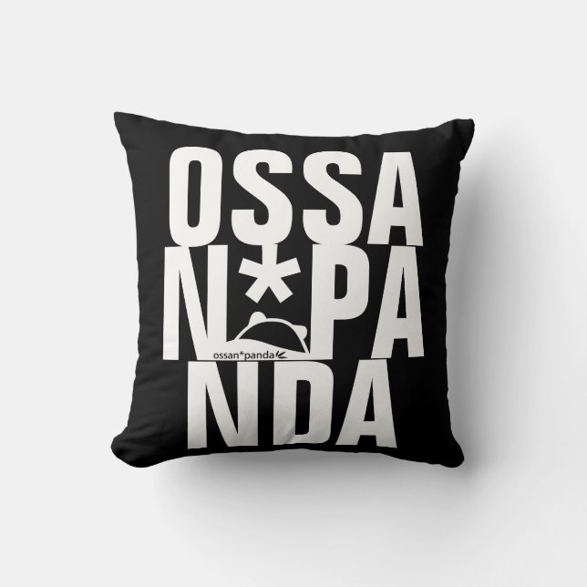 Almofada travesseiro decorativo de urso ossan*panda (Frente)