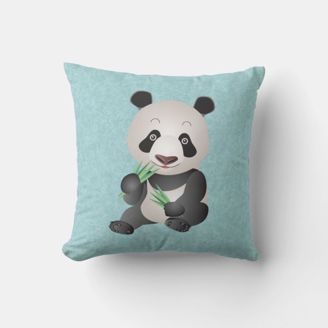 Almofada travesseiro decorativo de urso panda fofo (Frente)