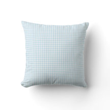 Travesseiro decorativo de Verificação Gingham Azul