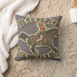 Almofada Travesseiro decorativo de Vintage Pinup Cowgirl Ro