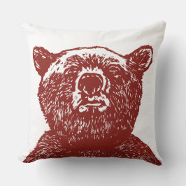 Almofada Travesseiro decorativo de Vintagem Vermelha de Nat