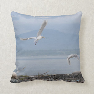 Almofada Travesseiro decorativo de Voo de Seagull