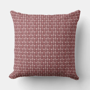 Almofada Travesseiro decorativo de Weave Vermelha