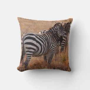 Almofada Travesseiro decorativo de Zebra Selvagem