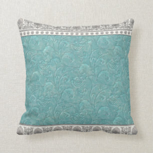Almofada travesseiro decorativo decorativo azul da cerceta