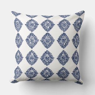 Almofada Travesseiro decorativo decorativo azul e branco