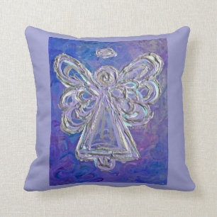 Almofada Travesseiro decorativo decorativo de Anjo de Prata