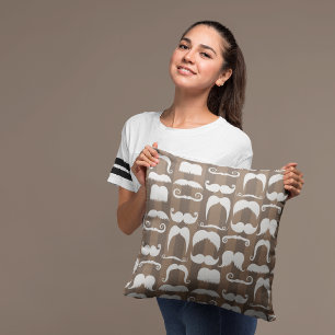 Almofada Travesseiro decorativo decorativo de bigodes