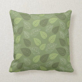 Almofada Travesseiro decorativo Decorativo de Folha Verde M