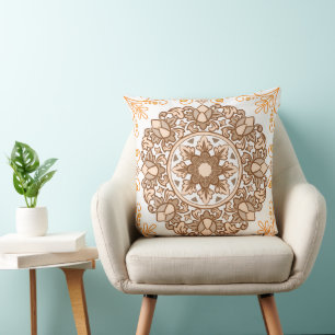 Almofada Travesseiro decorativo Decorativo de Mandala Flora