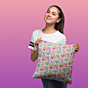 Almofada Travesseiro decorativo Decorativo dos Corações