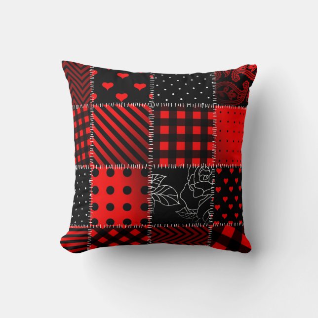Almofada Travesseiro decorativo decorativo dos retalhos (Frente)
