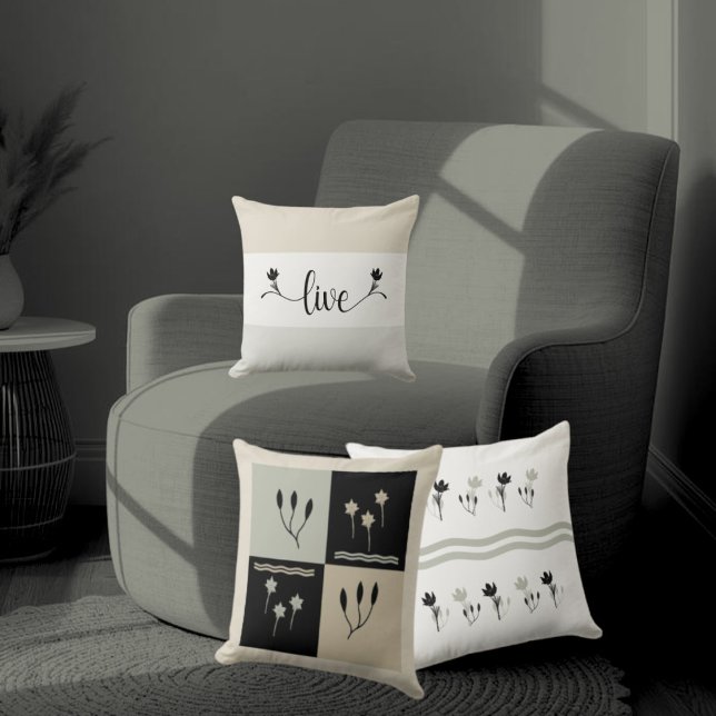 Almofada Travesseiro decorativo Decorativo "Vivo" com Tons  (Criador carregado)