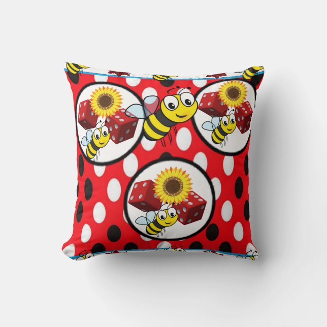 Almofada travesseiro decorativo decore bumblebee (Frente)