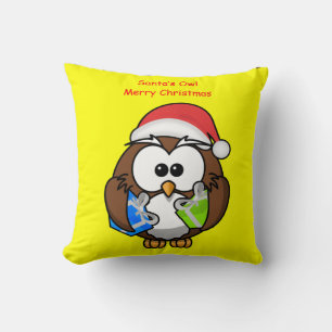 Almofada travesseiro decorativo decore coruja natal