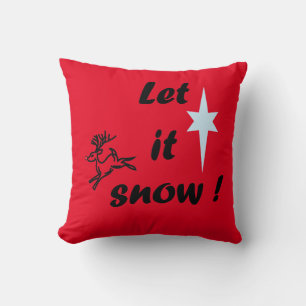 Almofada Travesseiro decorativo "Deixe-o nevar!"