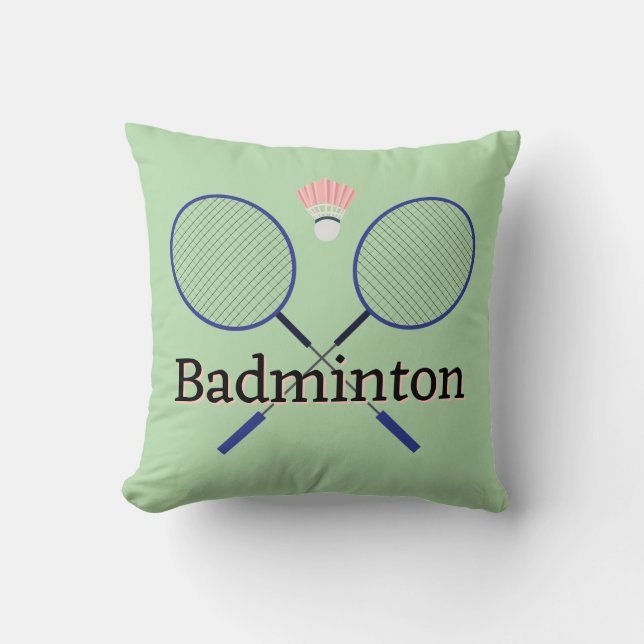 Almofada Travesseiro decorativo Design Badminton (Frente)