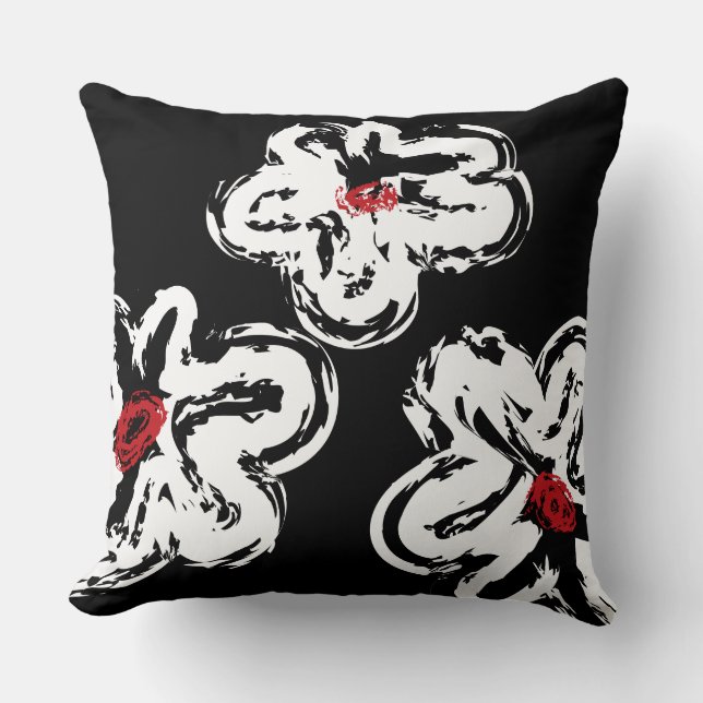 Almofada TRAVESSEIRO DECORATIVO DESIGN de ANÚNCIO BRANCO (Frente)