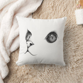 Almofada travesseiro decorativo "Design de Gato Engraçado"