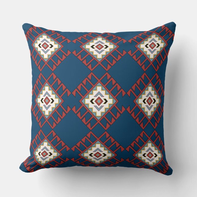 Almofada Travesseiro decorativo Design de índios étnicos (Frente)