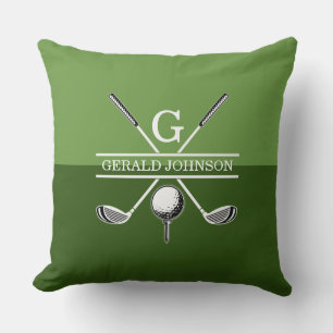 Almofada Travesseiro decorativo Design de Monograma de Golf