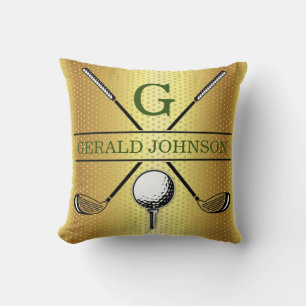 Almofada Travesseiro decorativo Design de Monograma de Golf
