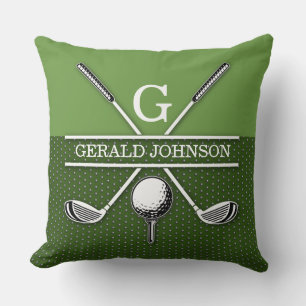 Almofada Travesseiro decorativo Design de Monograma de Golf