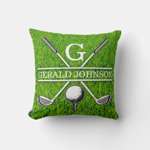 Almofada Travesseiro decorativo Design de Monograma de Golf