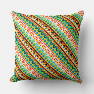 Almofada Travesseiro decorativo design de padrões aztec col