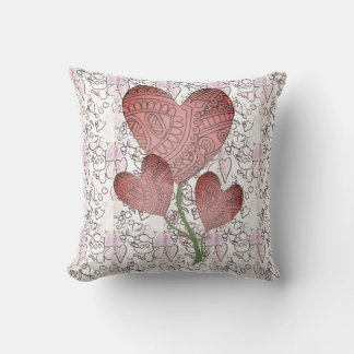 Almofada Travesseiro Decorativo - Design de Três Corações