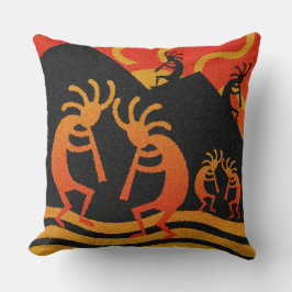 Almofada Travesseiro Decorativo Design Kokopelli