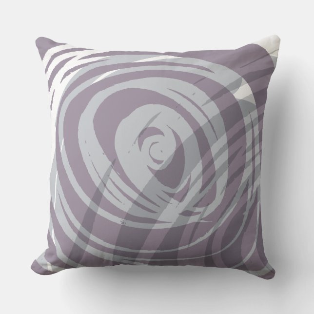 ALMOFADA TRAVESSEIRO DECORATIVO DESIGN SPIRAL PLUM (Frente)