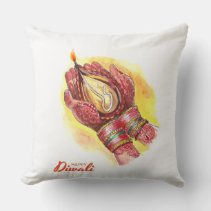 Almofada Travesseiro decorativo Diwali