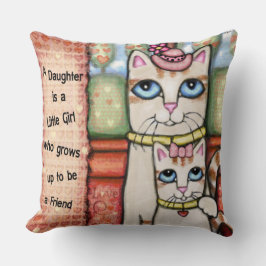 Almofada Travesseiro decorativo do amor dos gatos da mãe e