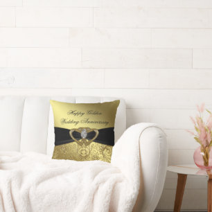 Almofada Travesseiro decorativo do aniversário de casament
