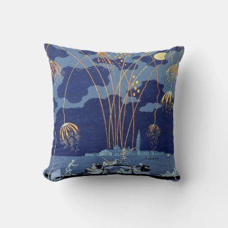 Almofada Travesseiro decorativo do Art Deco "Fireworks in V