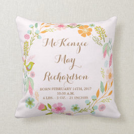 Almofada Travesseiro decorativo do bebé do Stats do