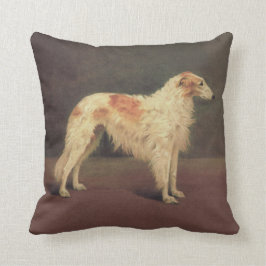 Almofada Travesseiro decorativo do Borzoi do vintage