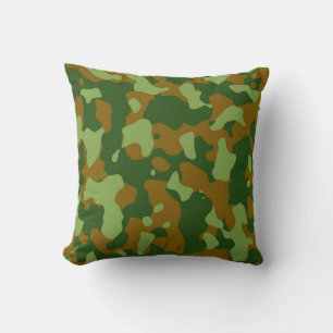 Almofada Travesseiro Decorativo do Camo Verde Castanho