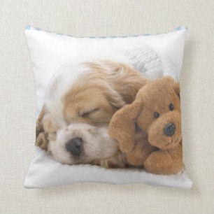 Almofada Travesseiro decorativo do cão de filhote de