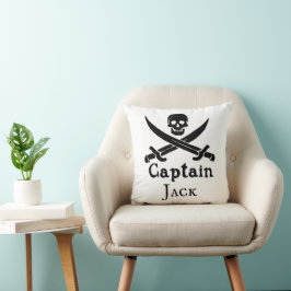 Almofada Travesseiro decorativo do Capitão Pirata Personali
