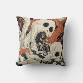 Almofada Travesseiro decorativo do Ciclista Escapando do Ca