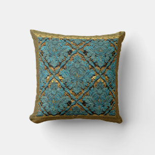 Almofada Travesseiro decorativo do damasco da elegância de