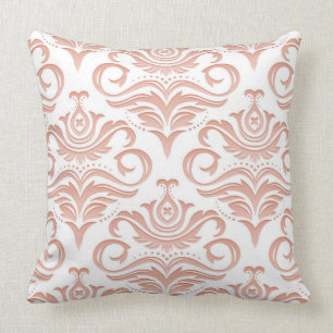 Almofada Travesseiro decorativo do damasco do creme do