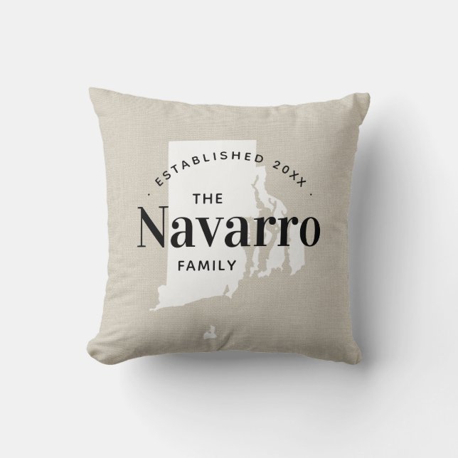 Almofada Travesseiro decorativo do Estado do Monograma da F (Frente)