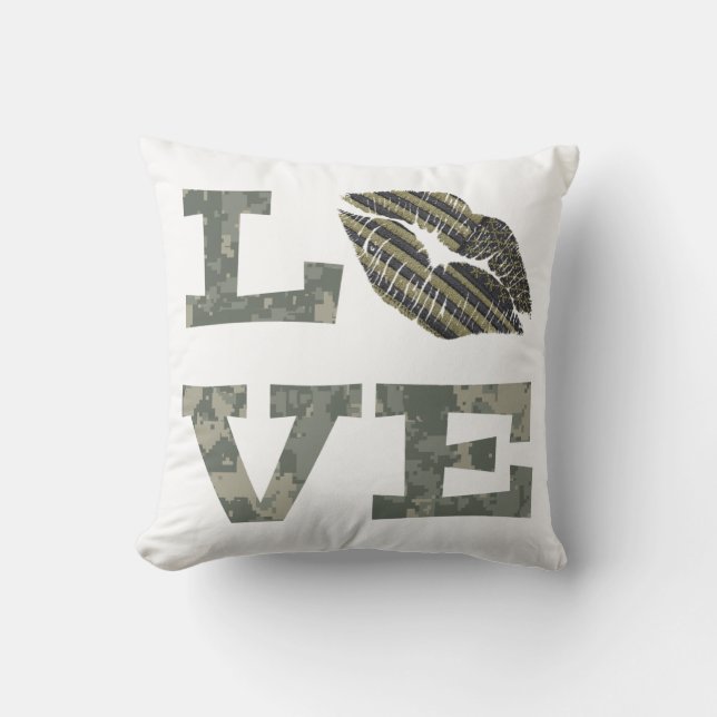 Almofada Travesseiro decorativo do Exército Amor (Frente)