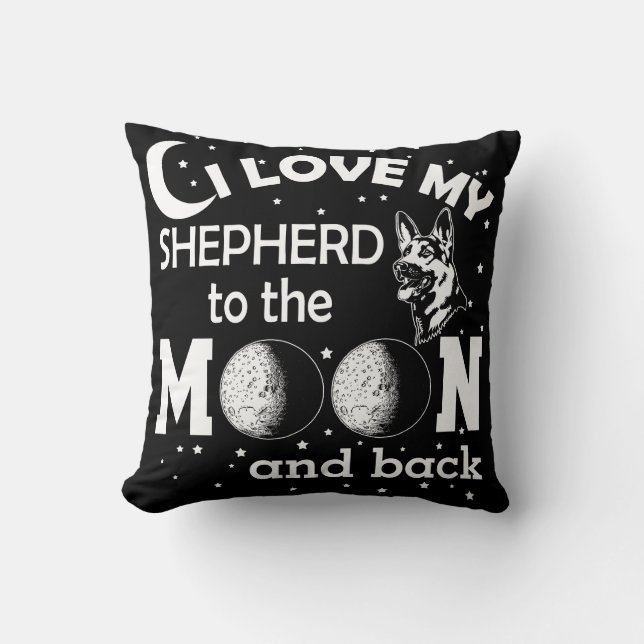 Almofada Travesseiro decorativo do german shepherd Home Dec (Frente)